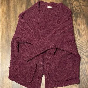 Knit purple sweater